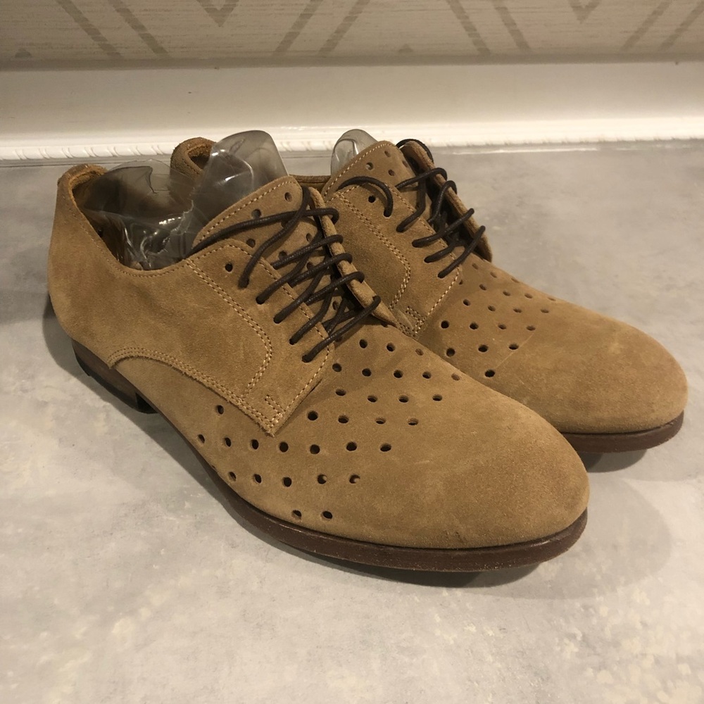 Paul smith men only tan suede oxfords womens size 37.5